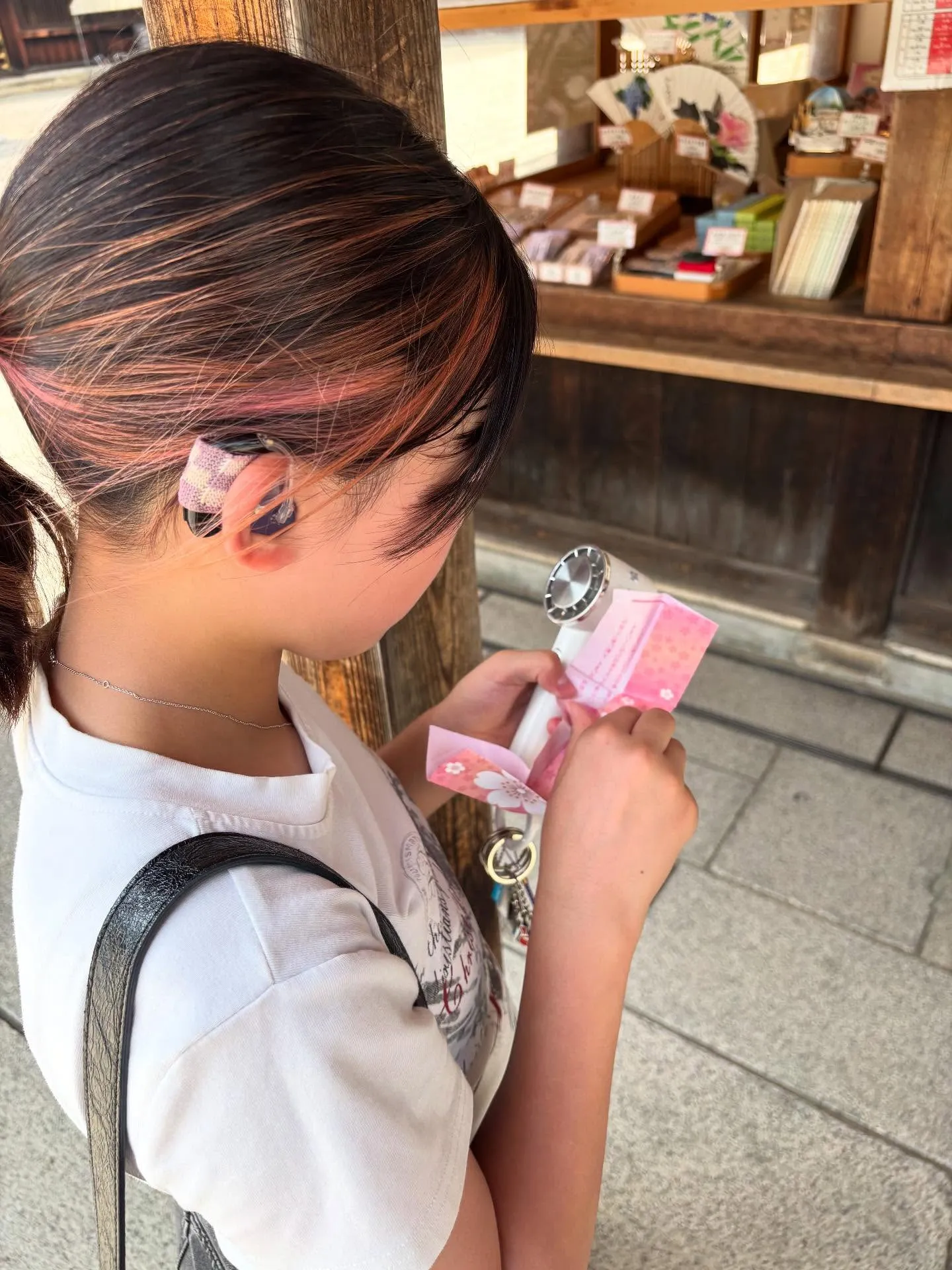 靖国神社へ、娘と。